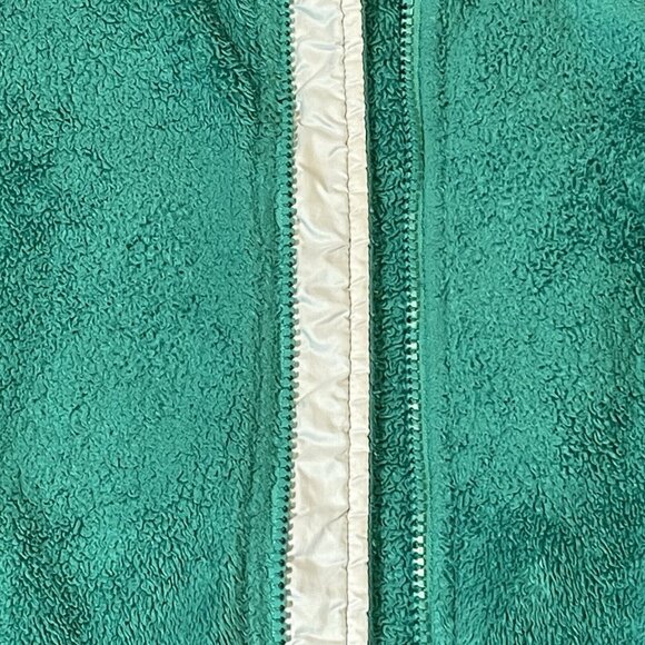North Face Hoodie Women’s Large Green Full Zip Fleece Zip Up WORN - Picture 4 of 11
